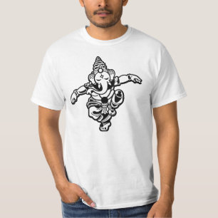 Camiseta Ganesha Dançante: Arte,Ciência,Intelecto,sabedor