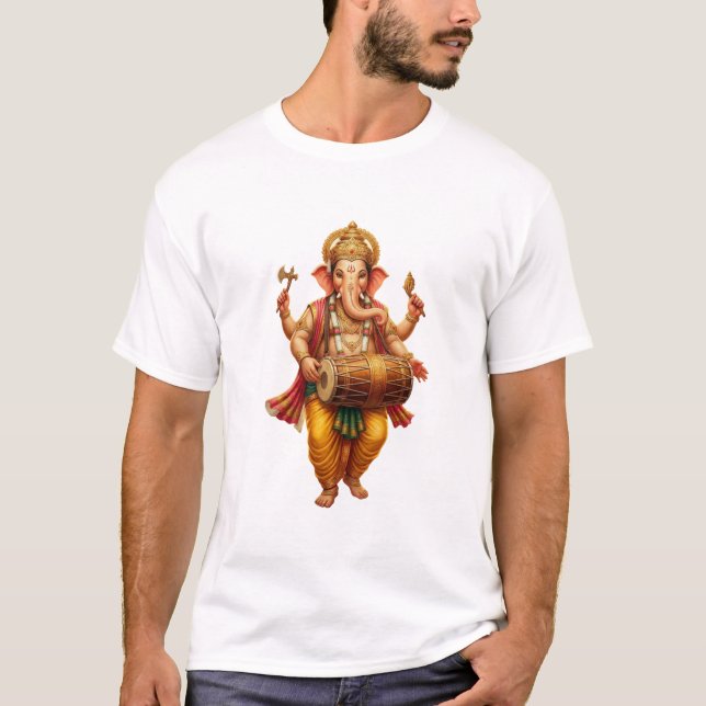 Camiseta Ganesha dancing while playing the madal (Frente)