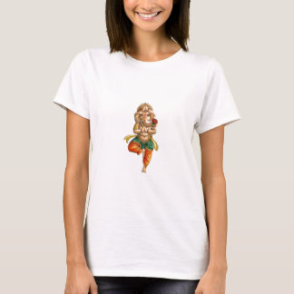 Camiseta Ganesha em uma pose da ioga de Vrksasana (árvore)