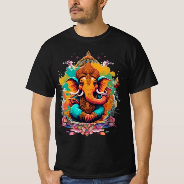Camiseta Ganesha, ganesh, removedor ganapati de obstáculos  (Frente)