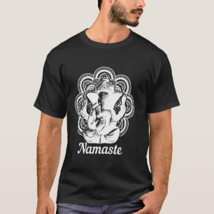 Camiseta Ganesha Mandala Espiritual Índia Deus Hindu Ioga