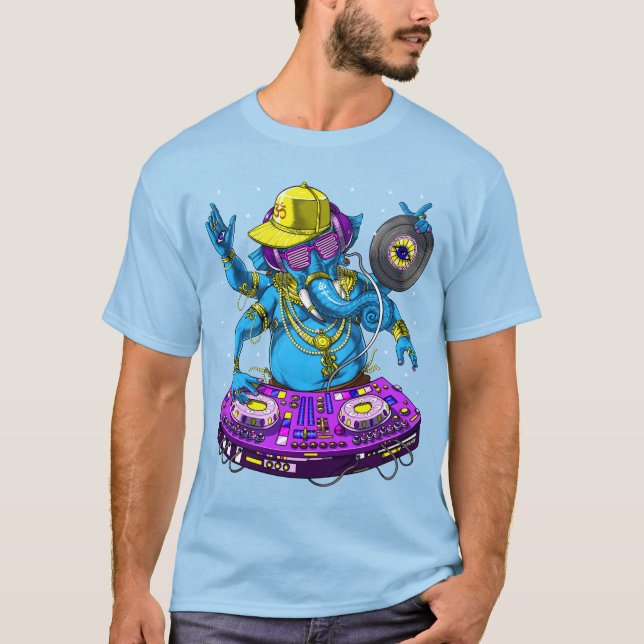 Camiseta Ganesha Music DJ (Frente)