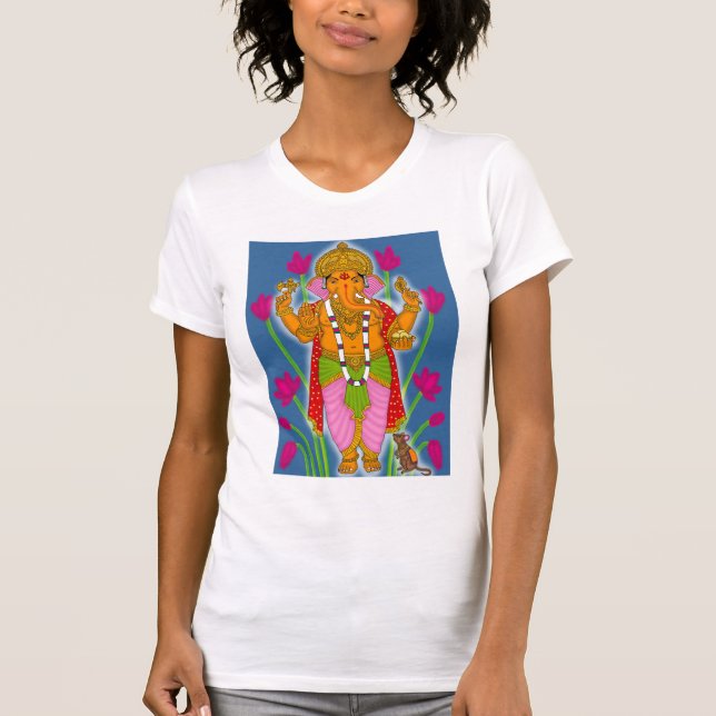Camiseta Ganesha T-Shirts for Men – Casual Spiritual Wear (Frente)