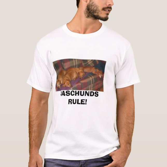 Camiseta gang1a, REGRA de DASCHUNDS! (Frente)