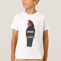 Gang gang cockatoo bird cartoon illustration