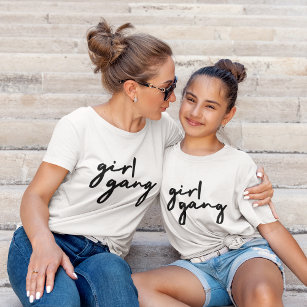 Camiseta Gang Garota   Na moda Moderno Poder Feminista