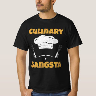 Camiseta Gangsta Culinário Shirt School Funny Restau