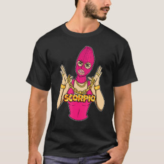 Camiseta Gangsta Girl Scorpio Mascarada Mulher Gangster Com