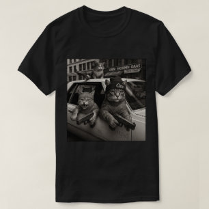 Camiseta Gangsta Real Cat Urban Scene - Trendy Cats