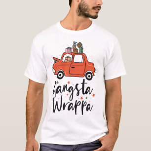 Camiseta Gangsta Wrappa Engraçado Natal