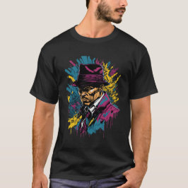 Camiseta Gangster Americano Estilo Máfia Clássico dos Anos