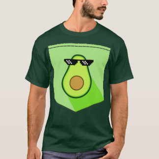 Camiseta Gangster avocado with pocket glasses