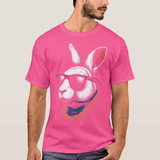 Camiseta Gangster Bunny Com Óculos Solares, Rua De Rap De S
