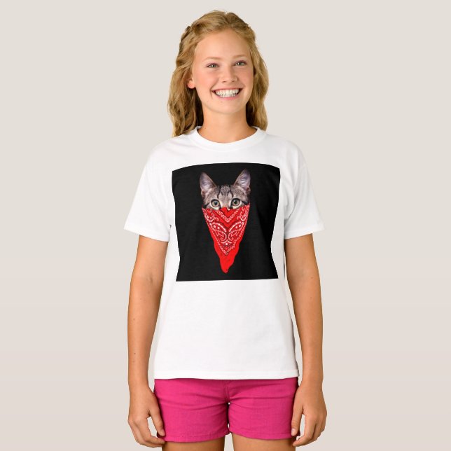 Camiseta Gangster cat (Frente Completa)
