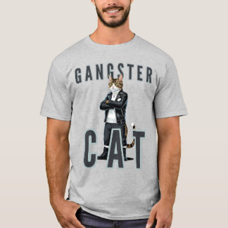 Camiseta Gangster Cat Bad Boy