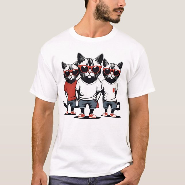 Camiseta Gangster Cats (Frente)