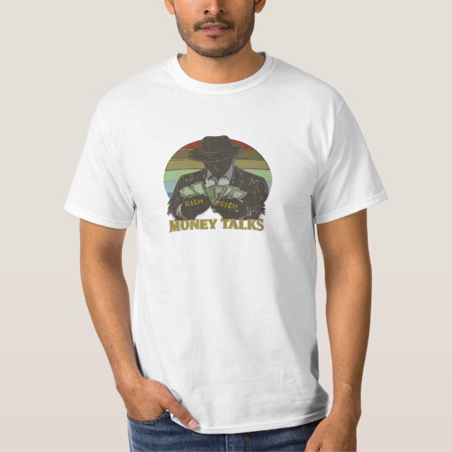Camiseta Gângster contando dinheiro (Frente)