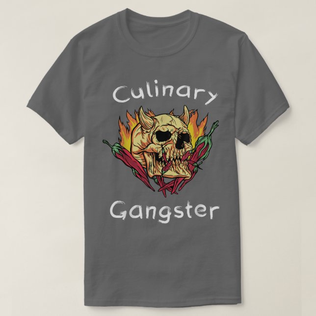 Camiseta Gangster CulinárioCozinhando Chef (Frente do Design)