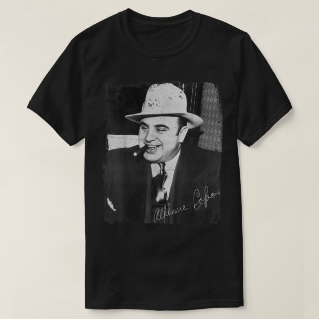 Camiseta Gangster de Chicago Alphonse Gabriel Excelente Al  (Frente do Design)