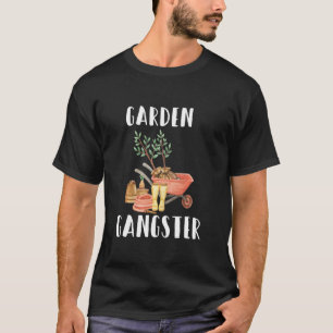 Camiseta Gangster de Jardim Para Mulheres Planta de Jardina