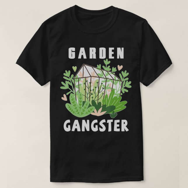 Camiseta Gângster De Jardinagem De Presente Eu Molhei Meu P (Frente do Design)