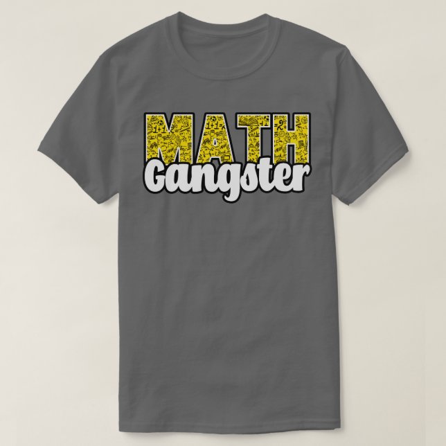 Camiseta Gangster de Matemática (Frente do Design)