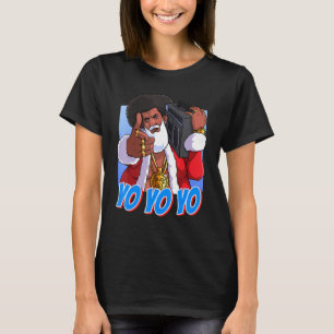 Camiseta Gângster de Natal do Papai Noel de Hip Hop