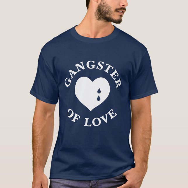 Camiseta Gângster do t-shirt do gráfico do amor (Frente)