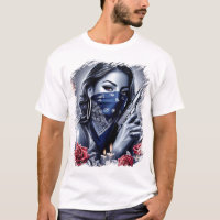 Gangster Girl Hip Hop chicano art Design