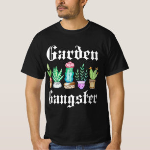 Camiseta Gângster Jardim Cactus Suculta Planta Mãe Gift Su