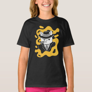 Camiseta Gangster Mob Boss Gato Cigar Busin do legal Estilo