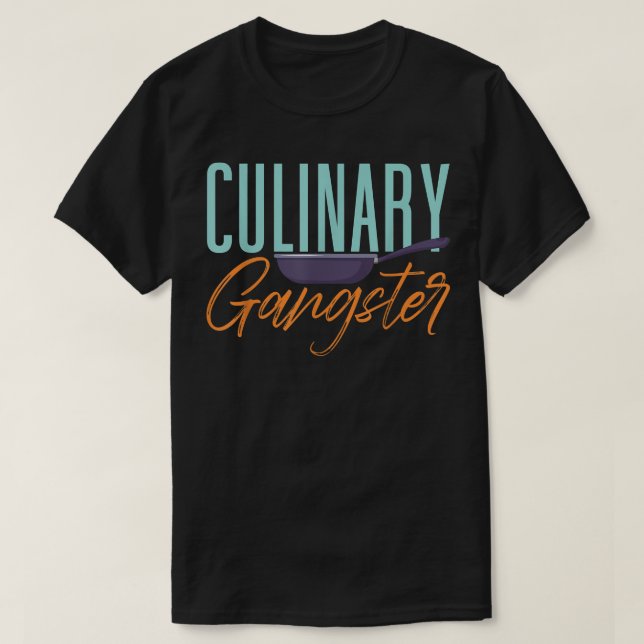 Camiseta Gangster Pastor Gourmet Commis Chef Cooki (Frente do Design)