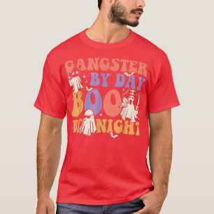 Camiseta Gangster Por Boo Do Dia Por Noite, Ghost Hallowee