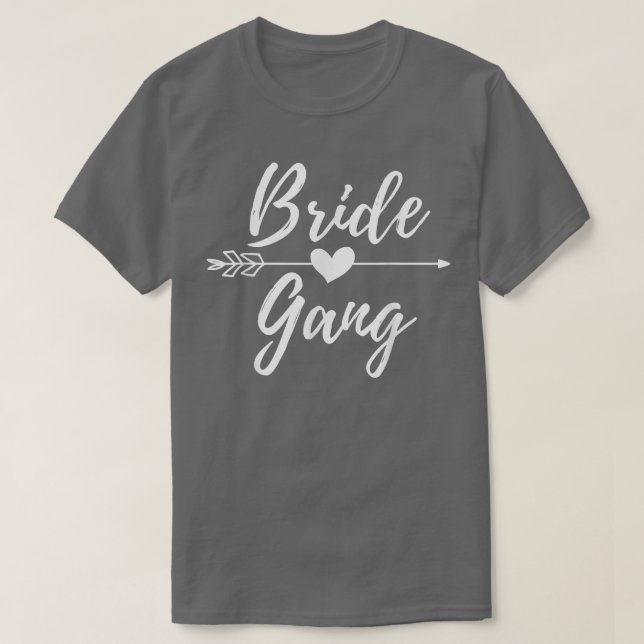 Camiseta Gangue da Noiva Fofa Combinando Para Despedida de  (Frente do Design)