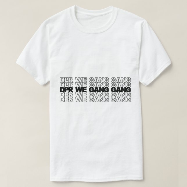 Camiseta gangue de gangue dpr (Frente do Design)