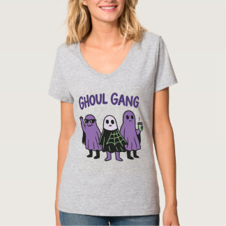 Camiseta Gangue de Gás Gangue Fantasma Fofa Café de Hallowe