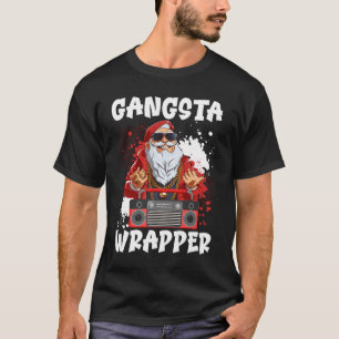 Camiseta Gangue do Papai Noel do Hip Hop Natal Bandido Gang