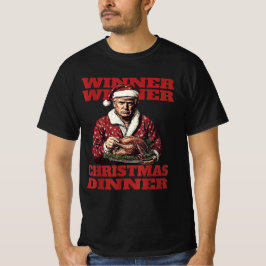 Camiseta Ganhador Engraçado Vencedor do Janto de Natal Xmas