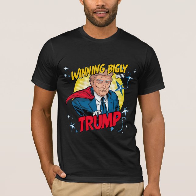 Camiseta Ganhando Bigly com Trump Tee (Frente)