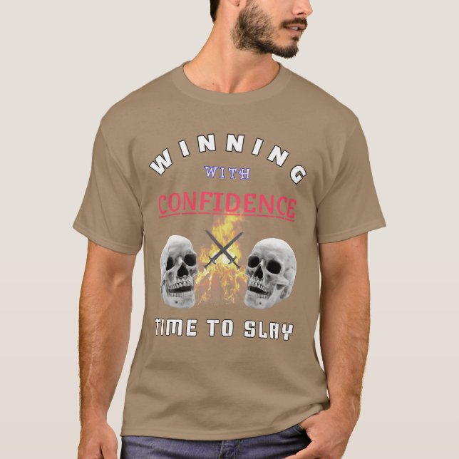 Camiseta Ganhar com confiança para se divertir (Frente)