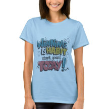 Ganhar é um Hábito - Crianças Motivacionais T-Shir