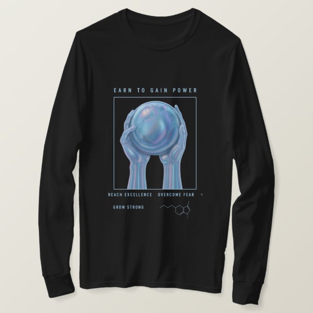 Camiseta Ganhar para Ganhar Poder (Frente do Design)
