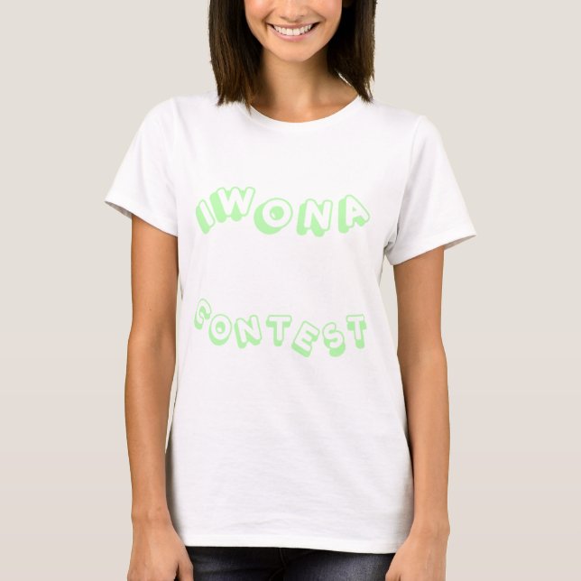 Camiseta Ganhei um Concurso de Pastel Green Women's (Frente)