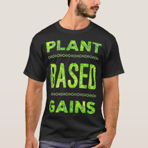 Camiseta Ganhos Baseados em Planta Vegan Gym Ponderação