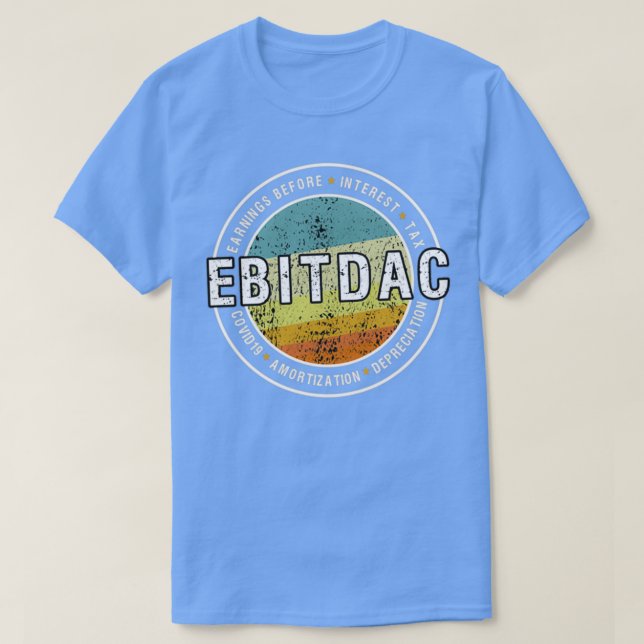 Camiseta Ganhos do EBITDAC antes do Imposto de Juro e COVID (Frente do Design)