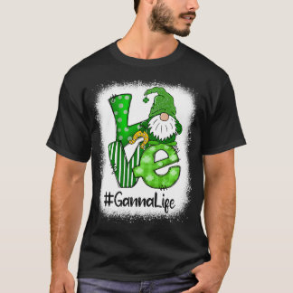 Camiseta Ganna Love Dia de São Patrício Branqueado Gnomo Lu