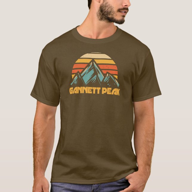 Camiseta Gannett Peak Retro Turquesa (Frente)