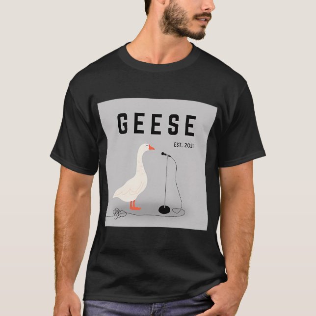 Camiseta Gans Banda Gráfico Cinza (Frente)
