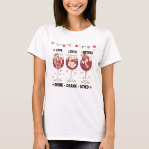 Camiseta Ganso Amante de Vinho Divertido Bebida Bebeu Amado
