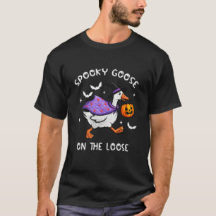 Camiseta Ganso Assustador à Solta Bruxa Ganso Tolo Animal